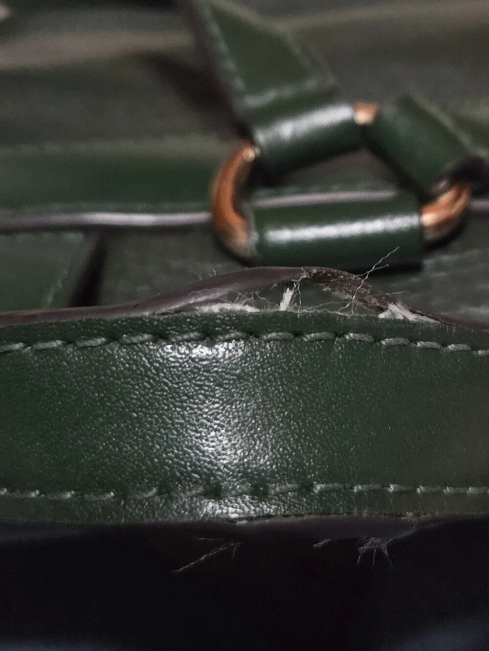 Michael Kors Raven Medium Pebbled Leather Green Backpack